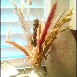 Hand Crafted Dried Florals Mini Vase  FINAL SALE